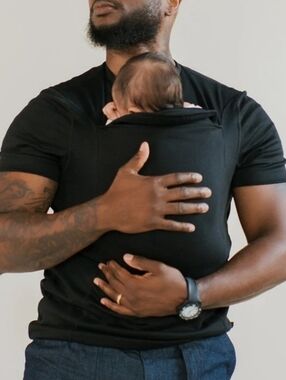 LALABU Dad Shirt Pouch Carrier Size 2X Black